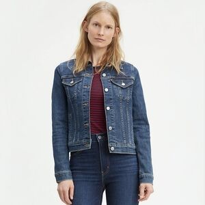 Levi's Women's Original Trucker Jacket in "Sweet Jane" Finish - Size XL